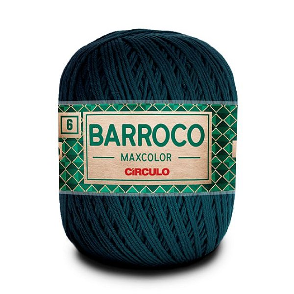 Barbante Barroco Maxcolor 6 Círculo 5073 Petróleo 200g
