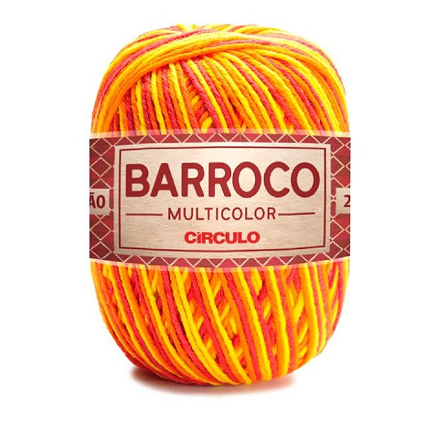 Barbante Barroco Multicolor Círculo 226m 9165 Hibisco Amarelo