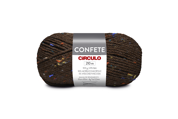 Lã Confete Círculo 210m 7659 Paineira