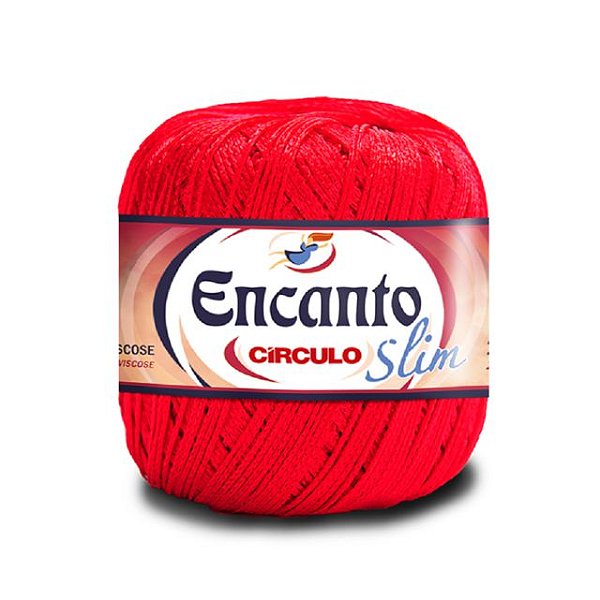 Linha Encanto Slim Círculo 240m 3528 Carmim