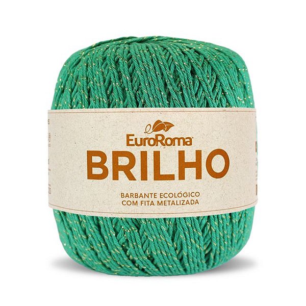 Barbante EuroRoma Brilho Dourado 406m 803 Verde Bandeira