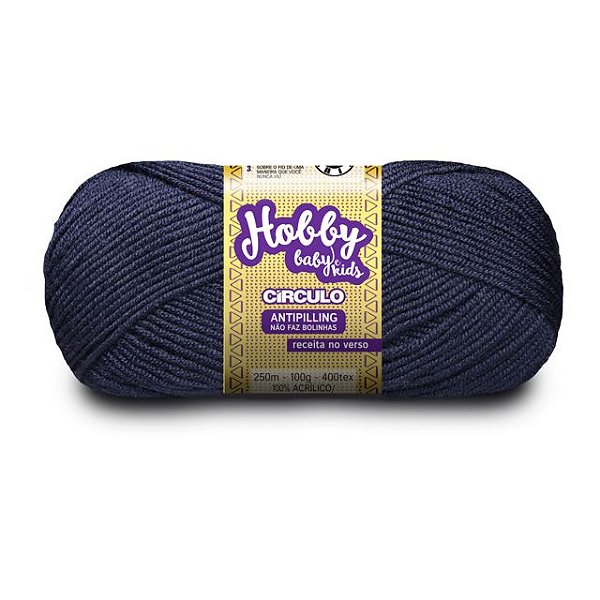 Lã Hobby Baby e Kids Círculo 250m 2859 Marinho