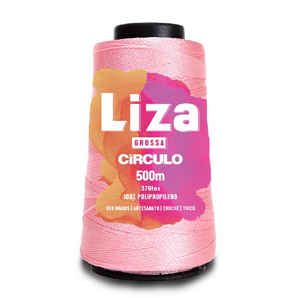 Linha Liza Grossa 100% Polipropileno Marca Círculo 3085 Rosa Candy