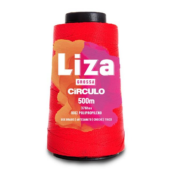 Linha Liza Grossa 100% Polipropileno Marca Círculo 3559 Carmim
