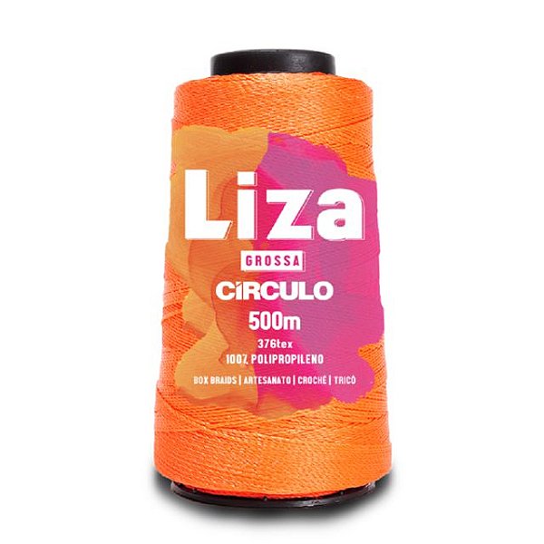 Linha Liza Grossa 100% Polipropileno Marca Círculo 4456 Laranja