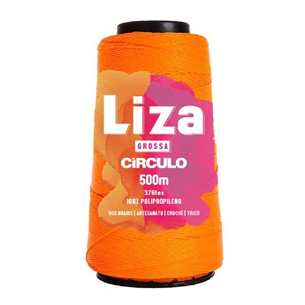 Linha Liza Grossa 100% Polipropileno Marca Círculo 4650 Cenoura