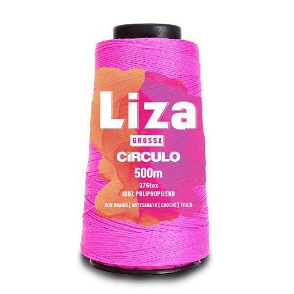 Linha Liza Grossa 100% Polipropileno Marca Círculo 6183 Rosa Choque