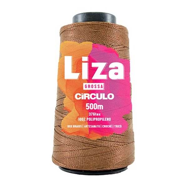 Linha Liza Grossa 100% Polipropileno Marca Círculo 7195 Castanho Claro