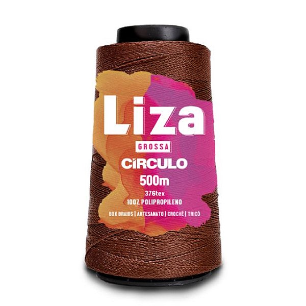 Linha Liza Grossa 100% Polipropileno Marca Círculo 7382 Chocolate