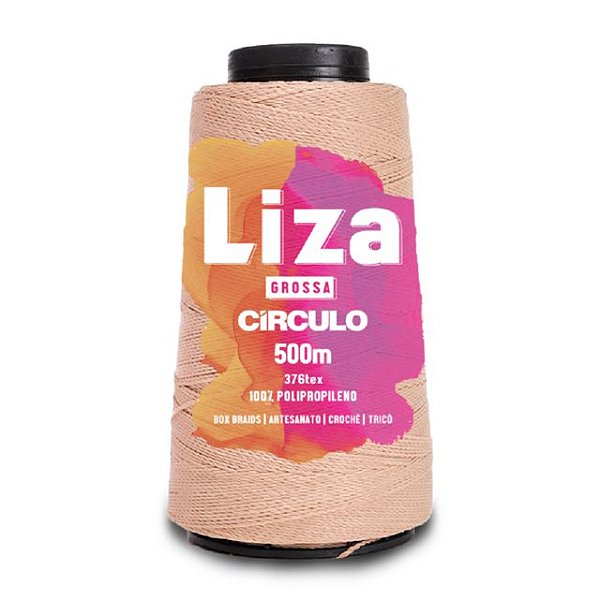 Linha Liza Grossa 100% Polipropileno Marca Círculo 7650 Amêndoa