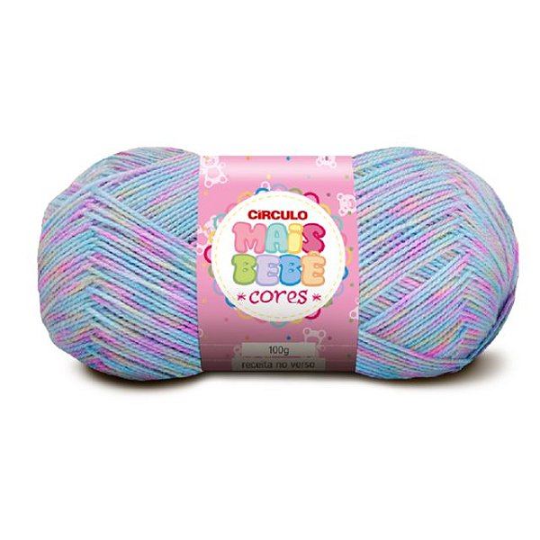 Lã Mais Bebe Cores Circulo 500m Cor 9081 Matelassê