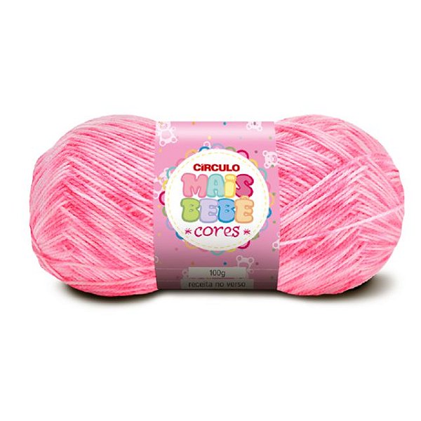 Lã Mais Bebe Cores Circulo 500m Cor 9119 Beladona