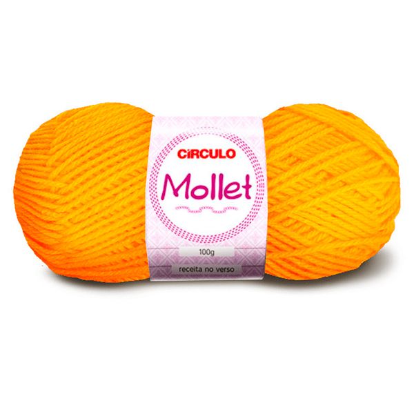 Lã Mollet 100g Círculo 200m Cor 318 Gema