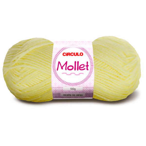 Lã Mollet 100g Círculo 200m Cor 325 Amarelo Candy