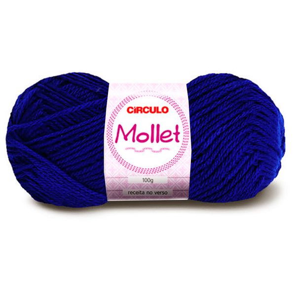 Lã Mollet 100g Círculo 200m Cor 512 Azul Bic