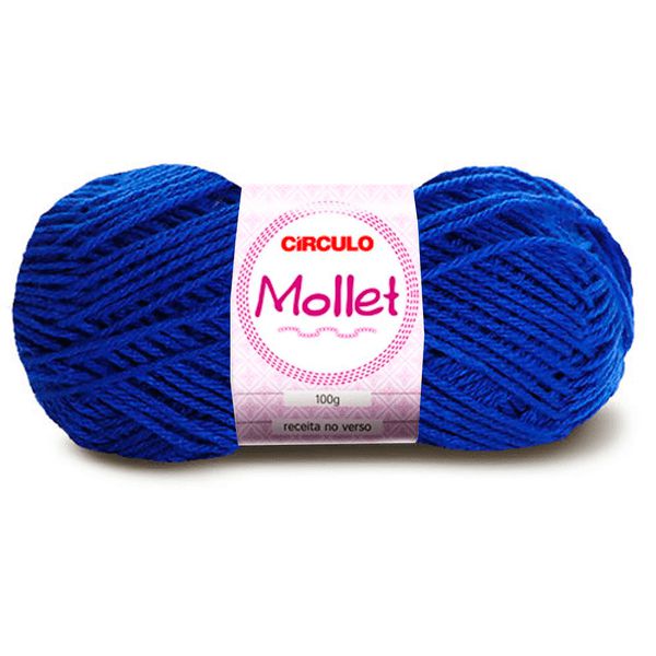 Lã Mollet 100g Círculo 200m Cor 530 Pacífico