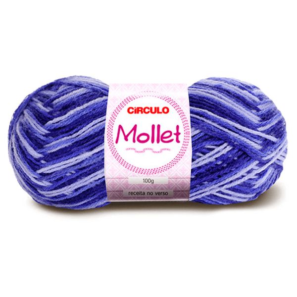 Lã  Mollet 100g Círculo 200m Cor 9563 Vinhedo