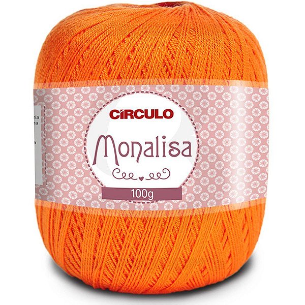 Linha Monalisa 100% Acrílico Círculo 445 Laranja