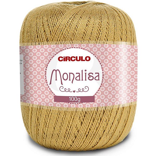 Linha Monalisa 100% Acrílico Círculo 7030 Mostarda