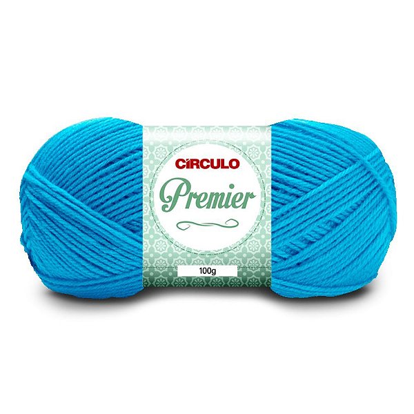 Lã Premier 100g 283m 100% Acrílico Marca Círculo 2194 Turquesa