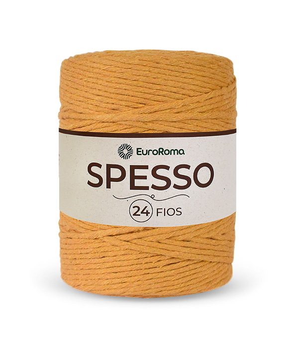 Barbante Spesso 24 Fios 1kg Euroroma 470 Mostarda