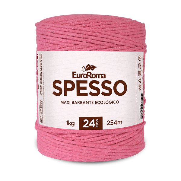 Barbante Spesso 24 Fios 1kg Euroroma 500 Rosa
