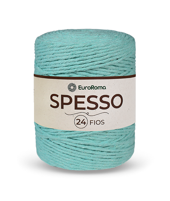 Barbante Spesso 24 Fios 1kg Euroroma 800 Verde Agua Claro