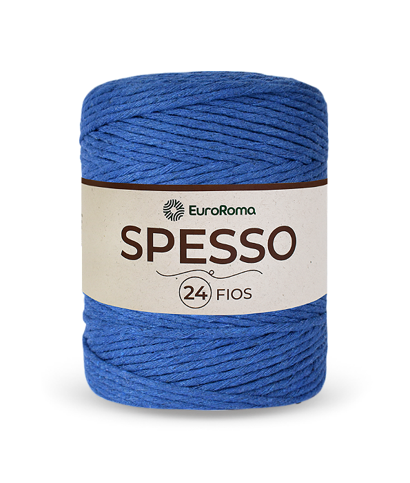Barbante Spesso 24 Fios 1kg Marca Euroroma 903 Azul Royal