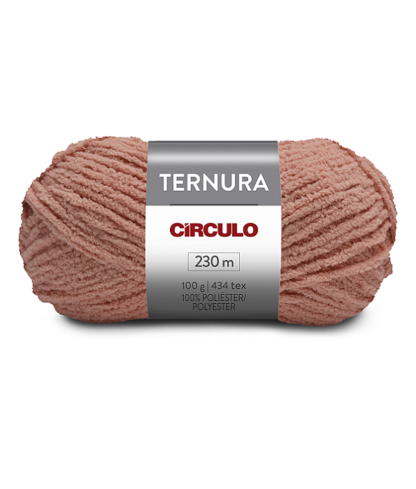 Lã Ternura 100g 230m 100% Poliéster Marca Círculo 3253 Seda