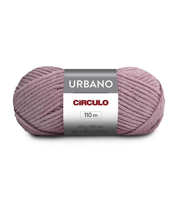 Lã Urbano 100g 110m Círculo 6056 Rosa Antigo