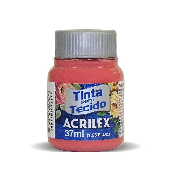 Tinta Para Tecido Fosca Acrilex 800 Vermelho Bebê