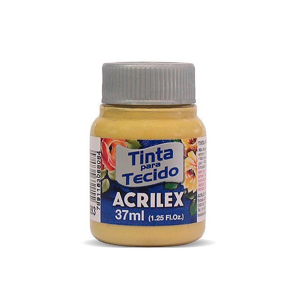 Tinta Para Tecido Fosca Acrilex 593 Mostarda