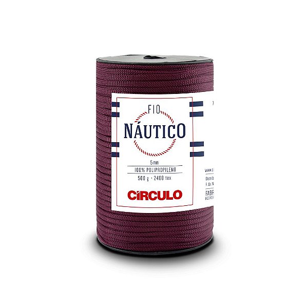 Fio Náutico 5mm Círculo Cor 3862 Uva Passa