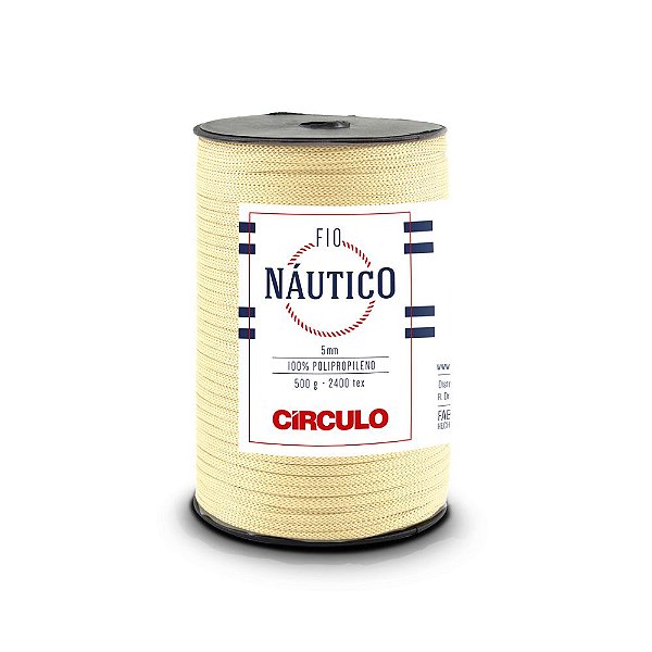 Fio Náutico 5mm Círculo Cor 7684 Porcelana