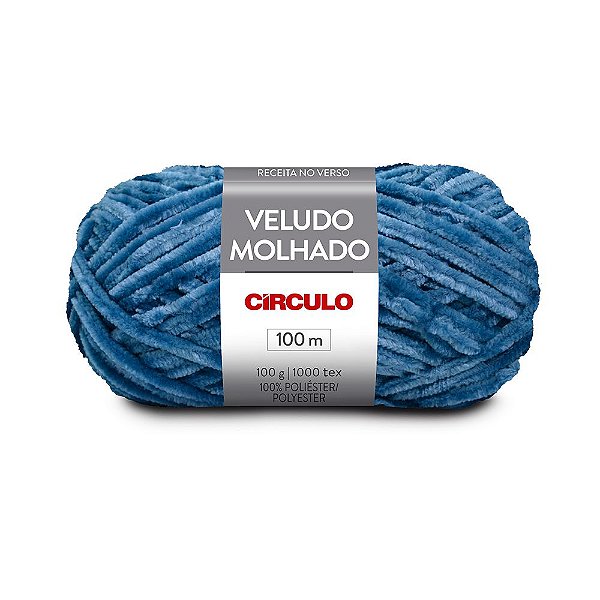 Lã Veludo Molhado 100g 100m 100% Poliéster Marca Círculo 5272 Cor Cassino