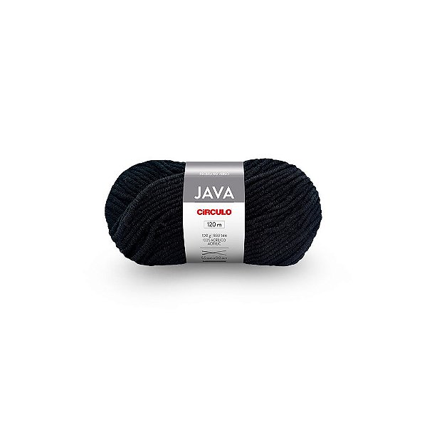 Lã Java Círculo 120m 8990 Preto