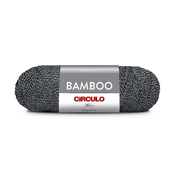 Lã Bamboo 200g 262m Marca Círculo 8990 Preto