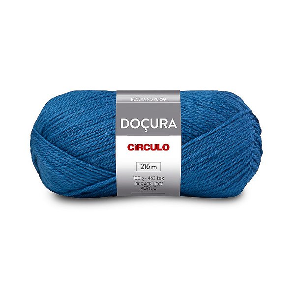 Lã Doçura 100g 216m 100% Acrilico Marca Círculo 0560 Azul Celeste