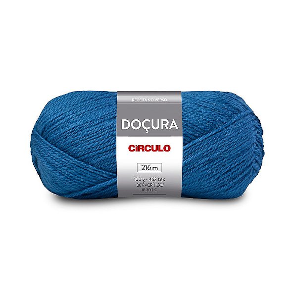 Lã Doçura 100g 216m 100% Acrilico Marca Círculo 0560 Azul Celeste