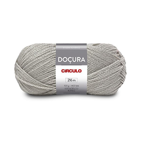 Lã Doçura 100g 216m 100% Acrilico Marca Círculo 8008 Níquel