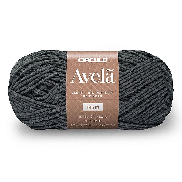 Lã Avelã 100g Marca Circulo Cor 8932 Minerio Bruto