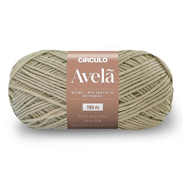 Lã Avelã 100g Marca Circulo Cor 7794 Linho