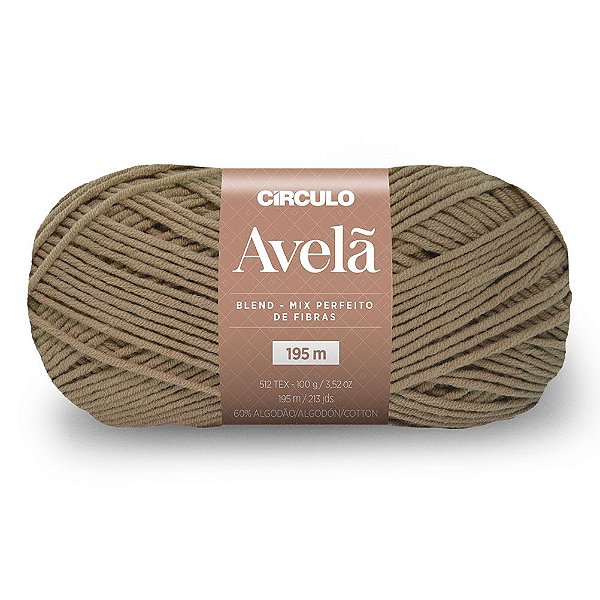 Lã Avelã 100g Marca Circulo Cor 7825 Mascavo