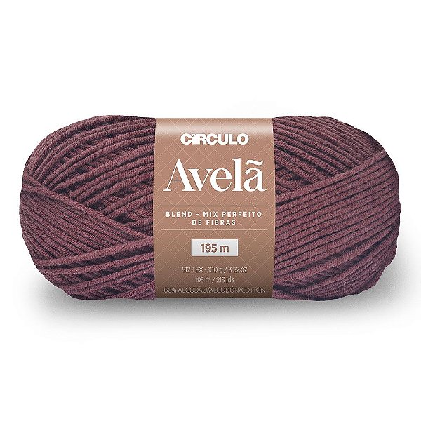 Lã Avelã 100g Marca Circulo Cor 3768 Moca bonita