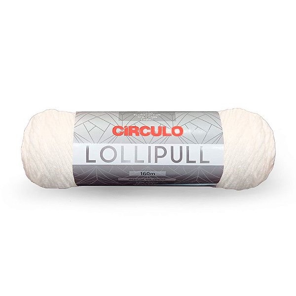 Lã LolliPull 100g 160m 100% Acrílico Marca Circulo 10 Branco