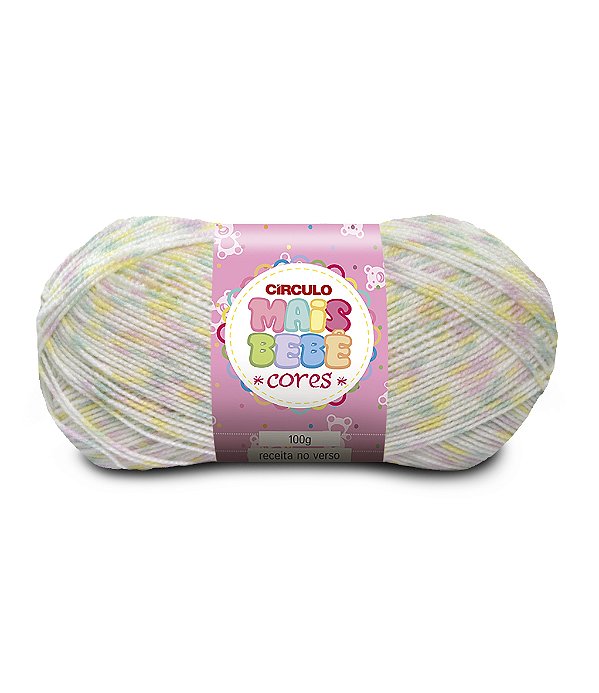 Lã Mais Bebe Cores Circulo 500m Cor 9178 Candy Colors
