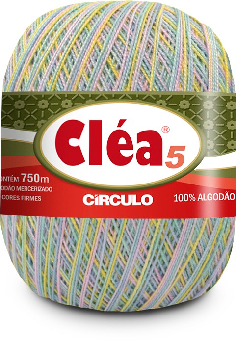 Linha Cléa 5 MULTICOLOR Círculo 750m 9337 MARSHMALLOW