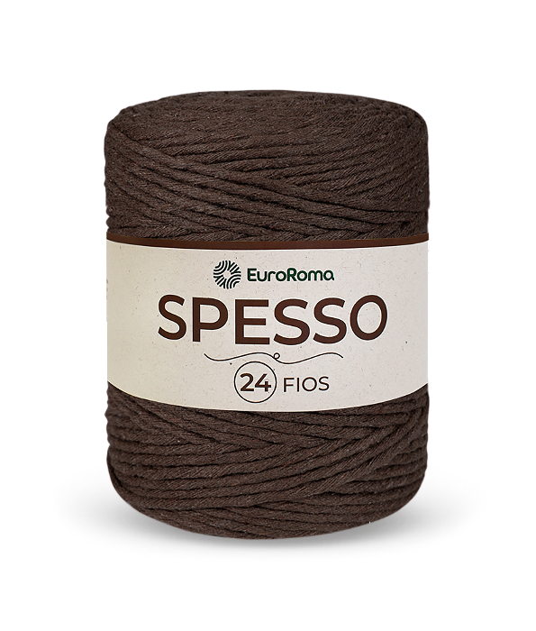 Barbante Spesso 24 Fios 1kg Euroroma 1100 Marrom