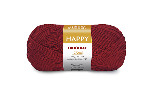 Lã Happy Círculo 270m 3583 Fogo-vermelho