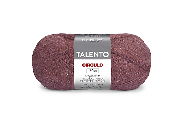 Lã Talento Circulo 100g 160m cor 3250 Gerânio